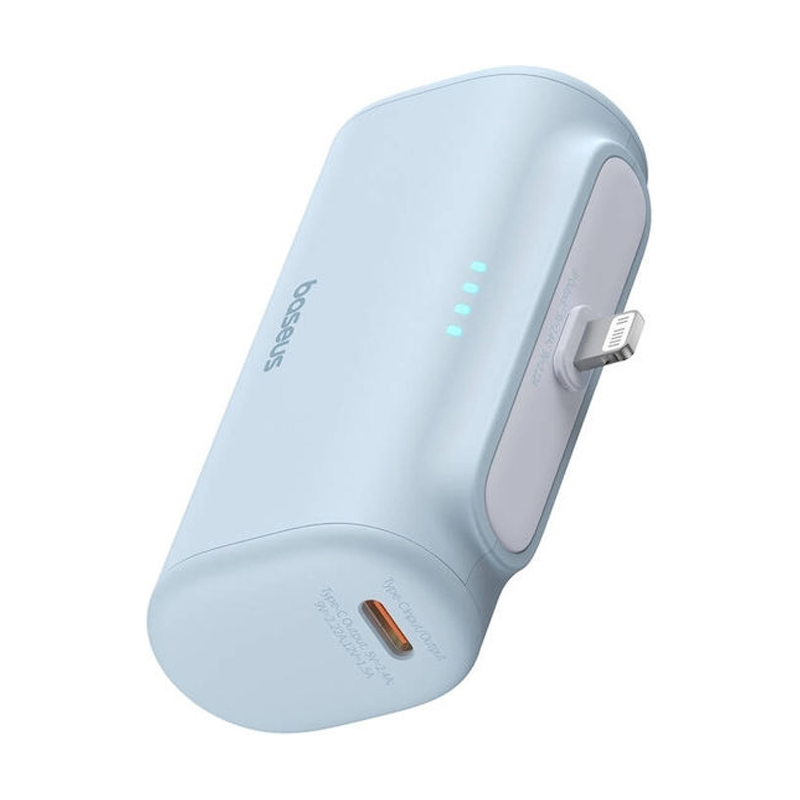 BASEUS Power Bank 5000mAh 20W Lightning + USB-C blue - P10068307313-00