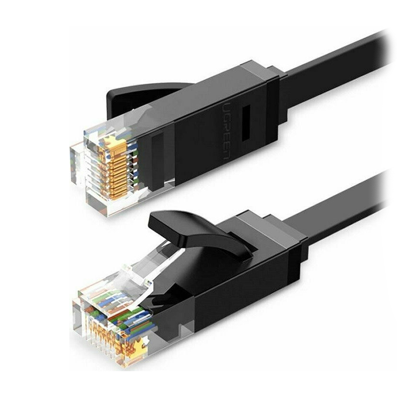 UGREEN LAN cable Cat6 Flat 1m black - NW102 / 50173